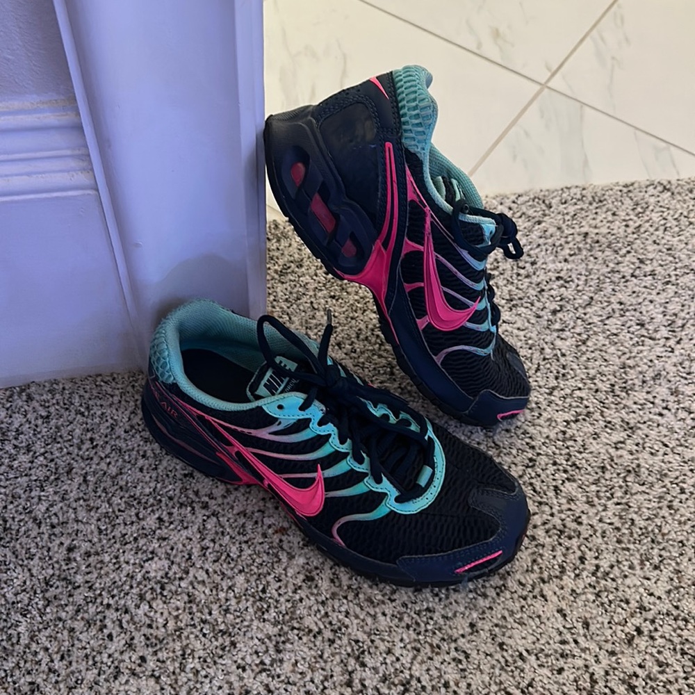 Blue and pink is Nike airs